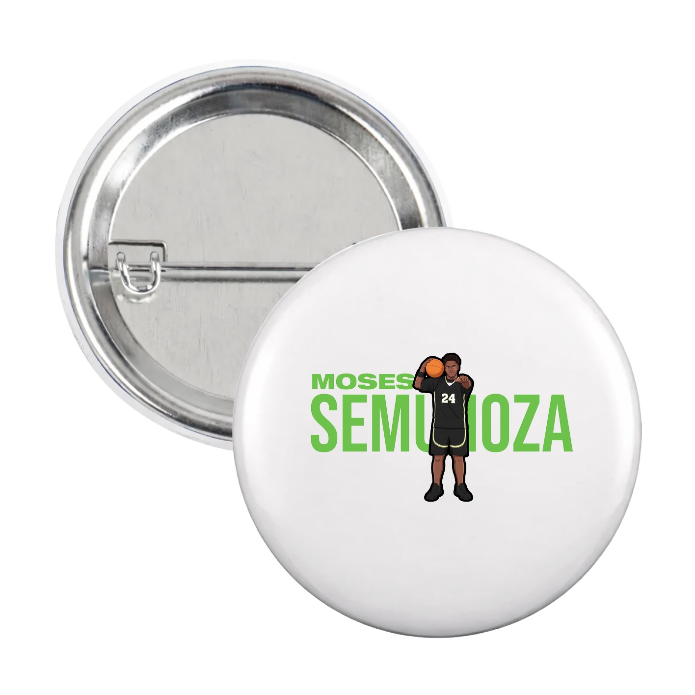 Game Day Button — Player Name in White