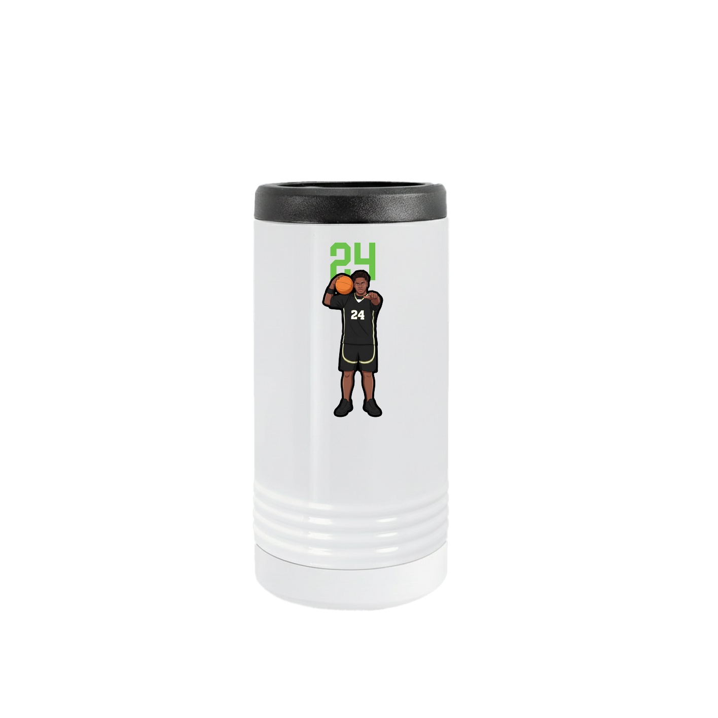 Slim Beverage Holder — Number Top in White