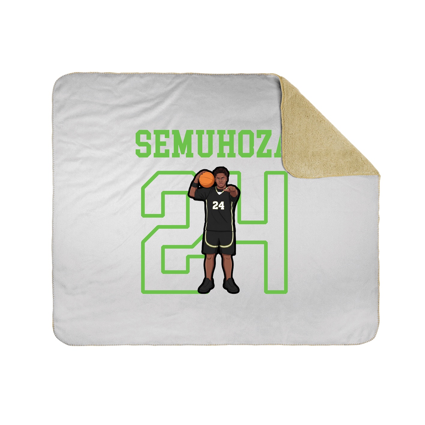 Throw Blanket — Shirsey in White