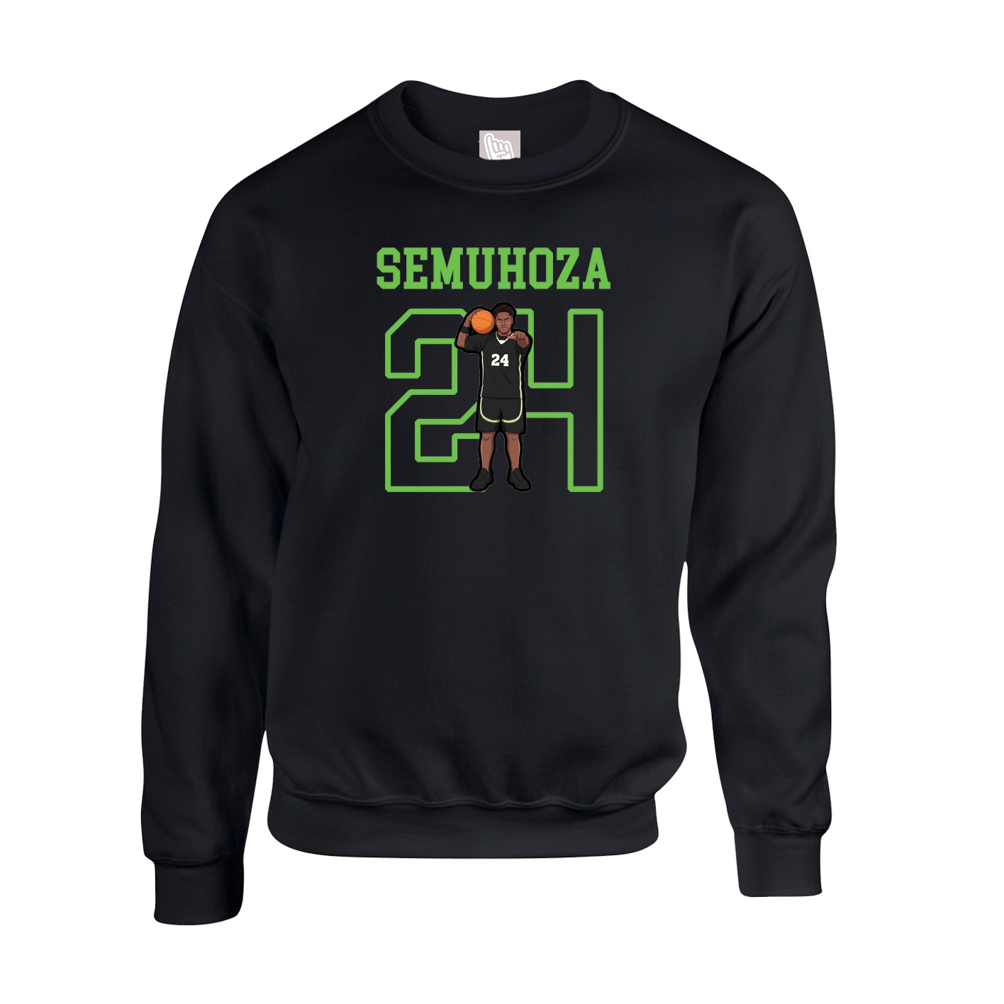 Fleece Crew — Shirsey in Black
