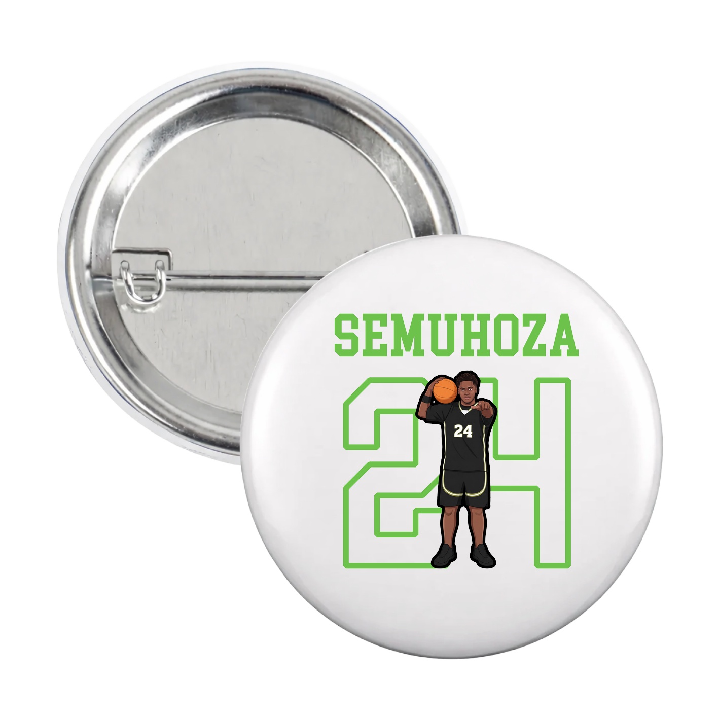 Game Day Button — Shirsey in White