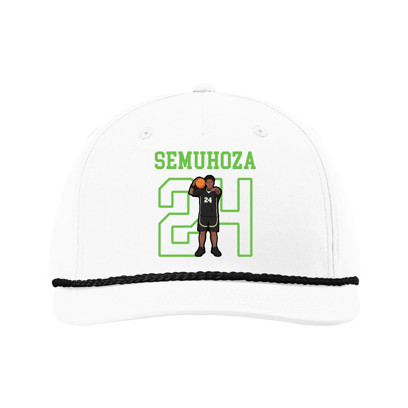 Five-Panel Classic Rope Cap — Shirsey in White