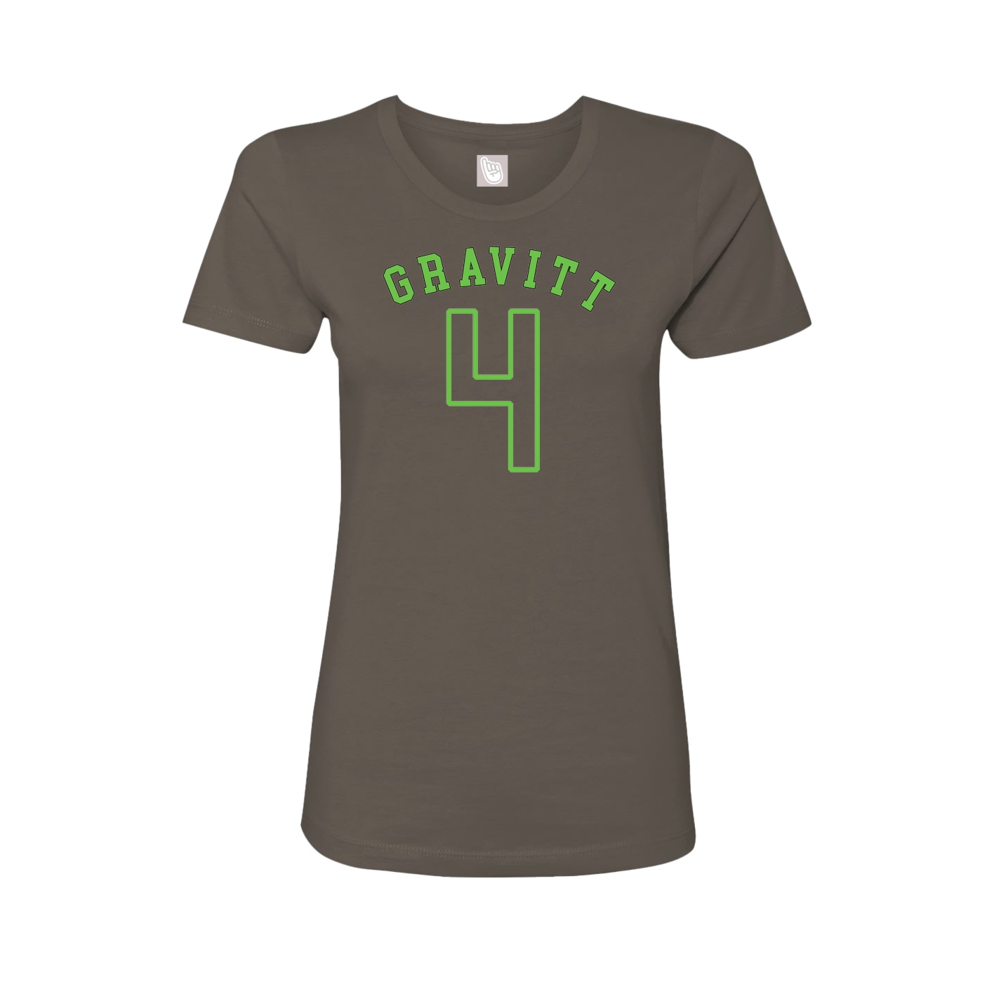 Fitted Women's Tee — Shirsey Arch in Grey