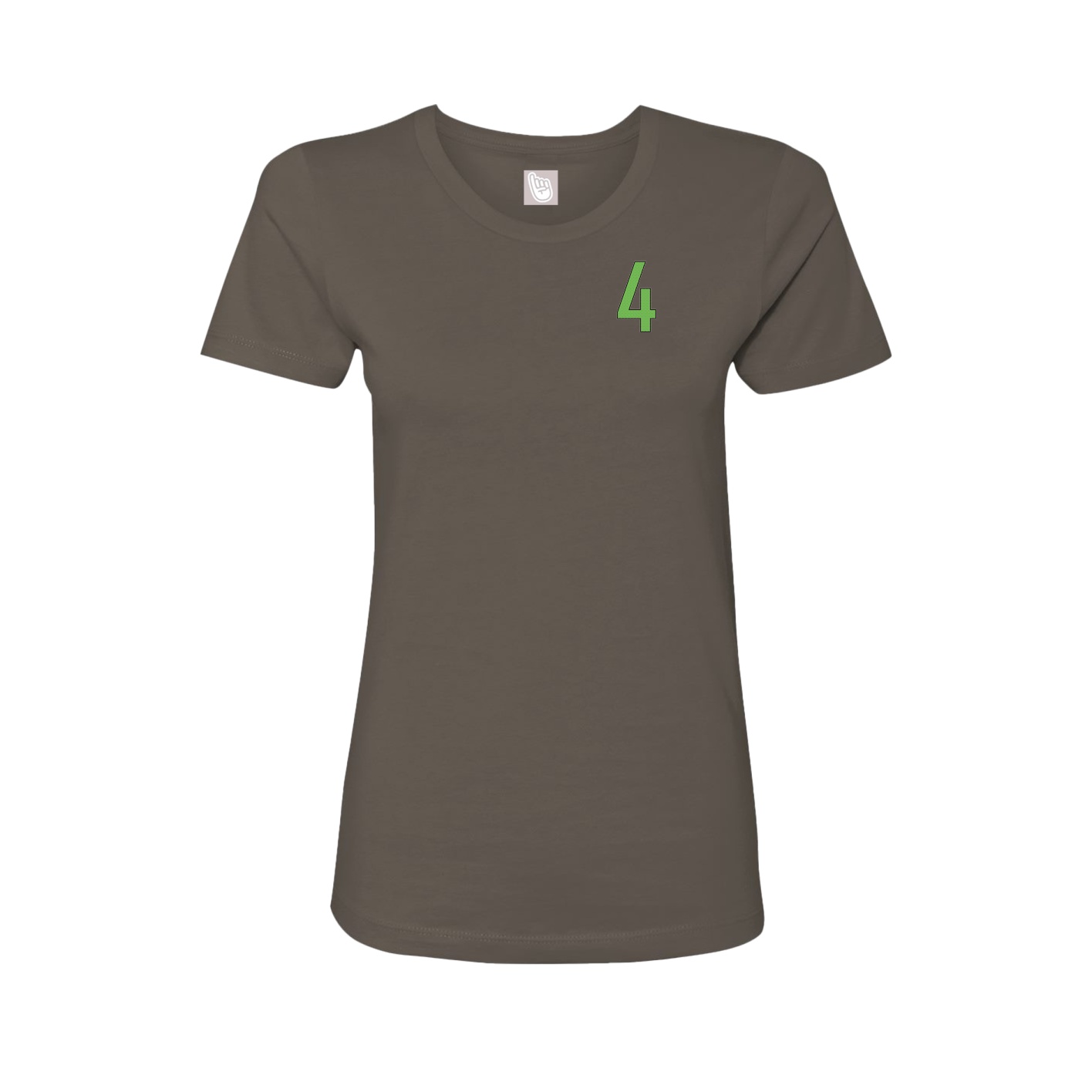 Fitted Women's Tee — Front Shirsy in Grey