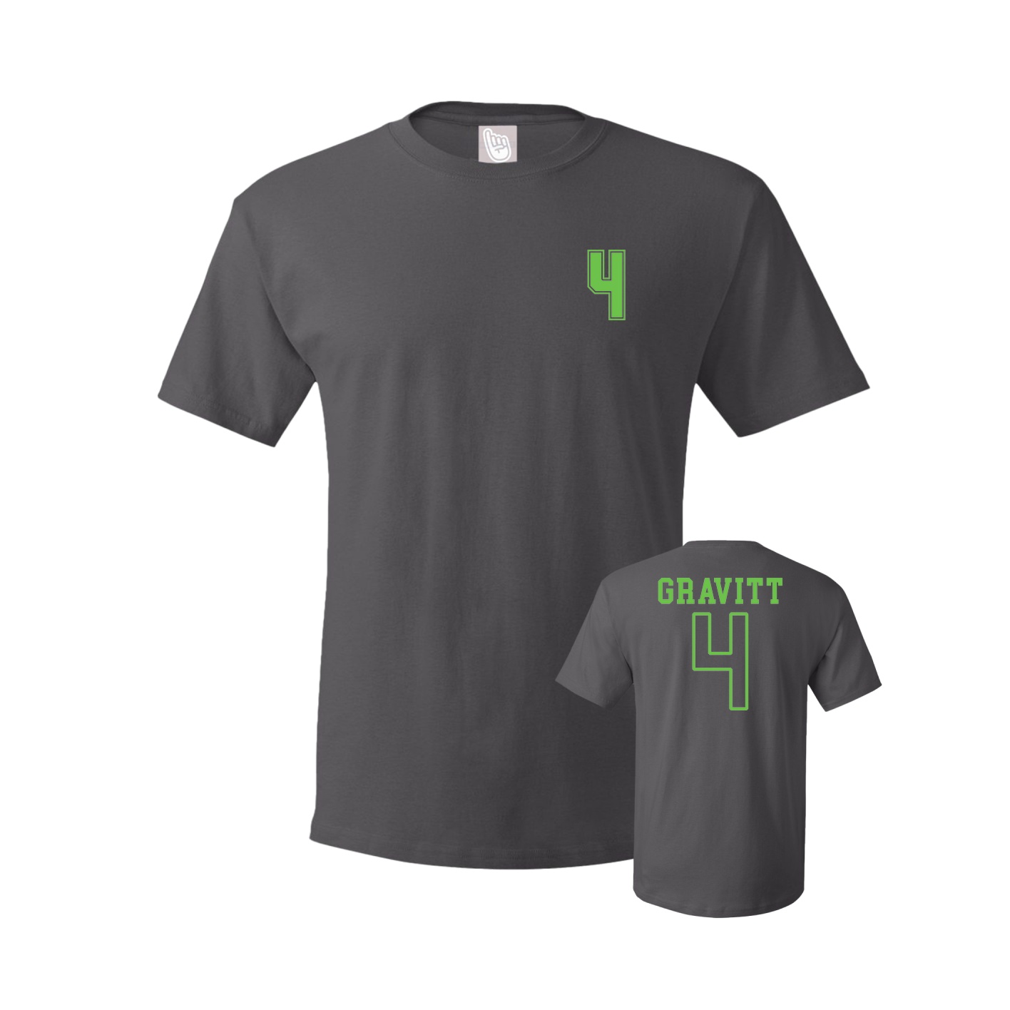 Tee — Chest Back in Grey