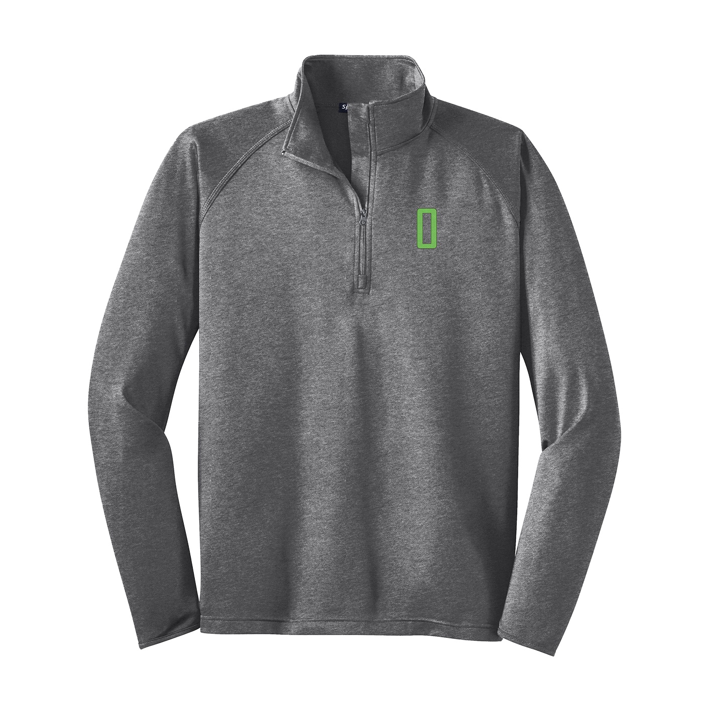 Q-Zip Pullover — Front Shirsy in Grey