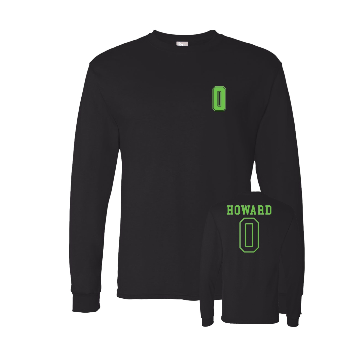 Long Sleeve Tee — Chest Back in Black