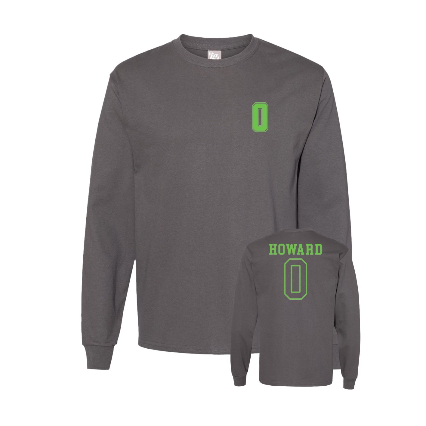 Long Sleeve Tee — Chest Back in Grey