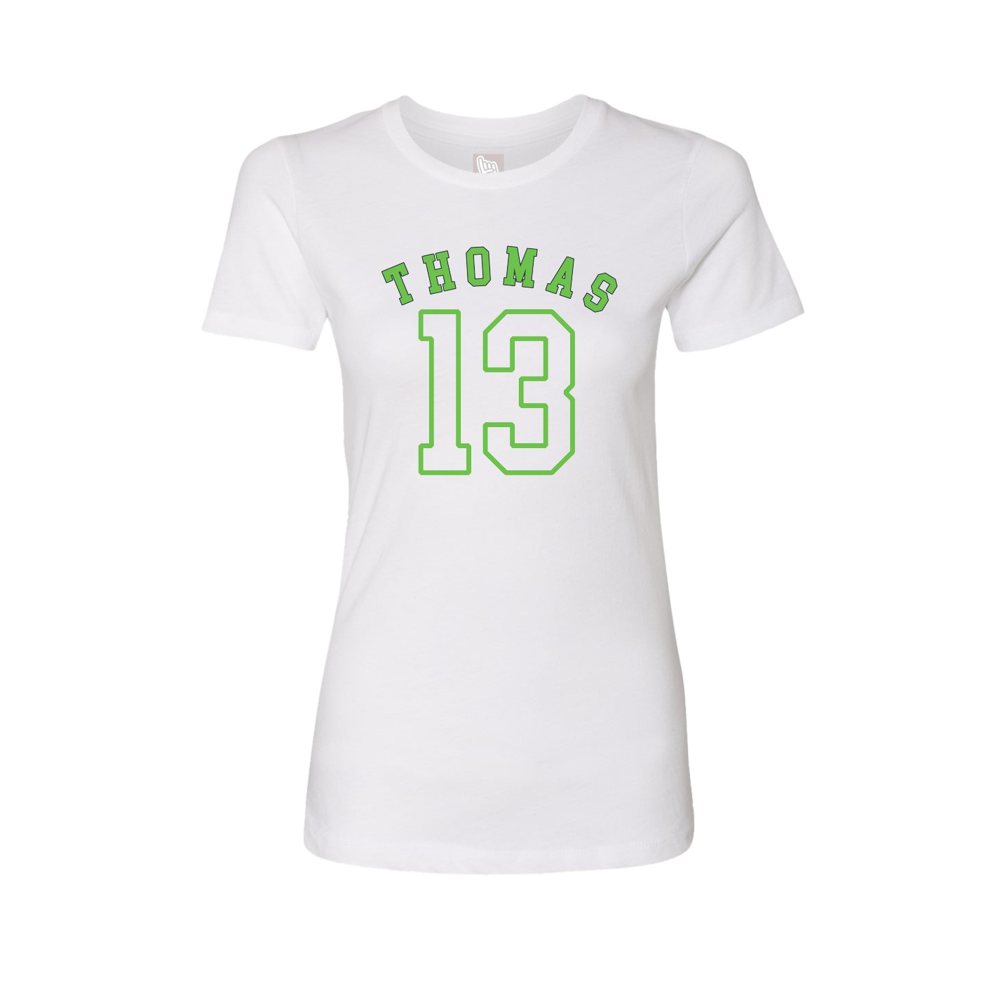 Fitted Women's Tee — Shirsey Arch in White