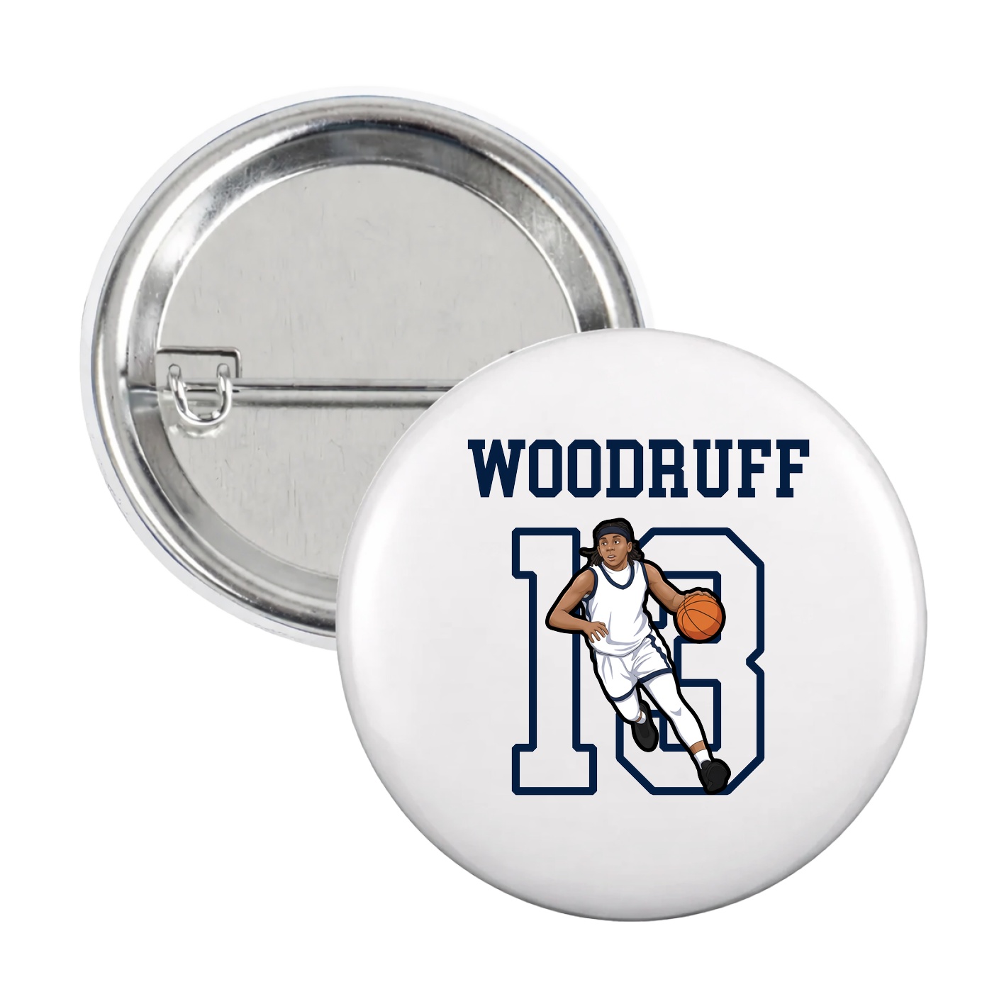 Game Day Button — Shirsey in White