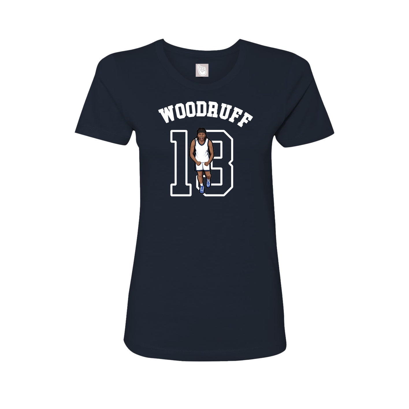 Fitted Women's Tee — Shirsey Arch in Navy