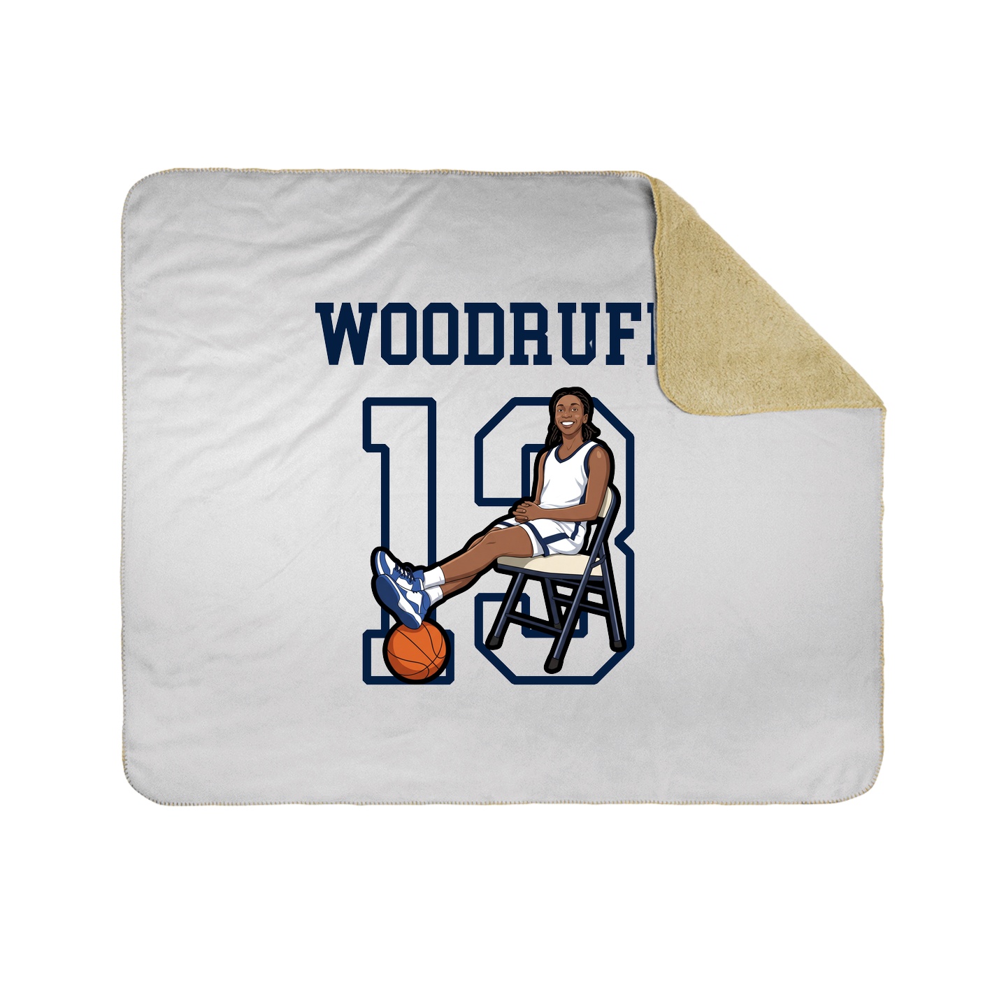 Throw Blanket — Shirsey in White