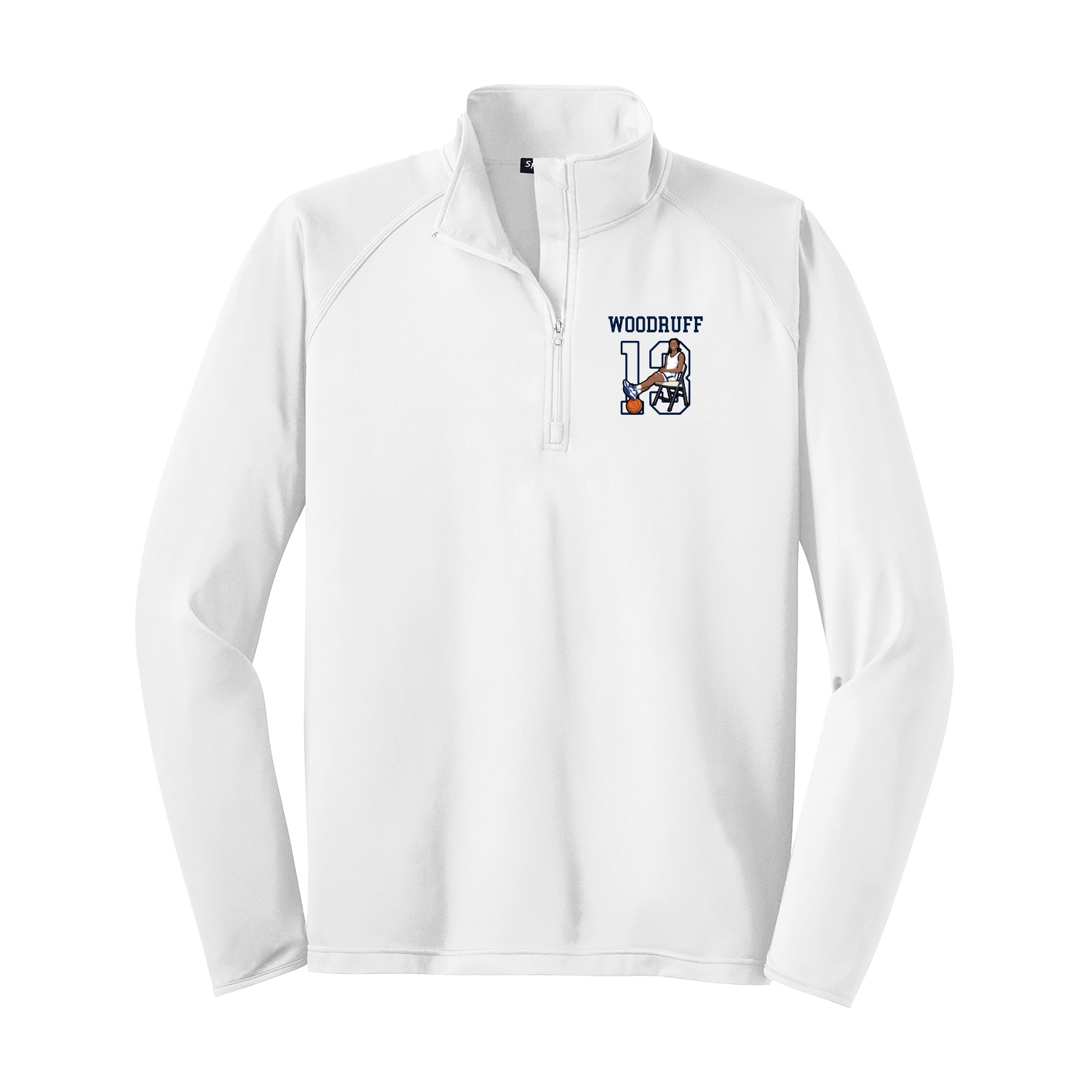 Q-Zip Pullover — Shirsey in White