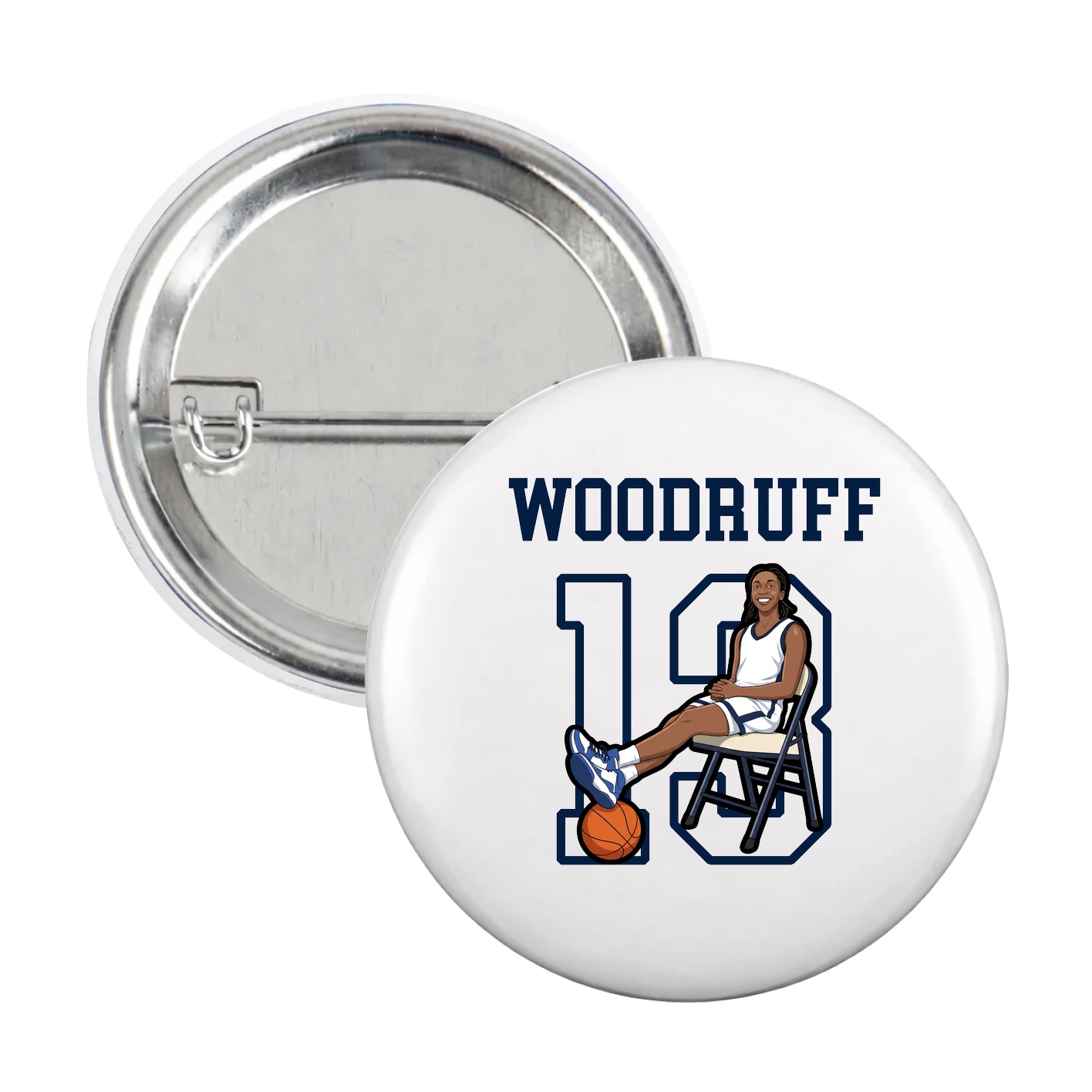 Game Day Button — Shirsey in White
