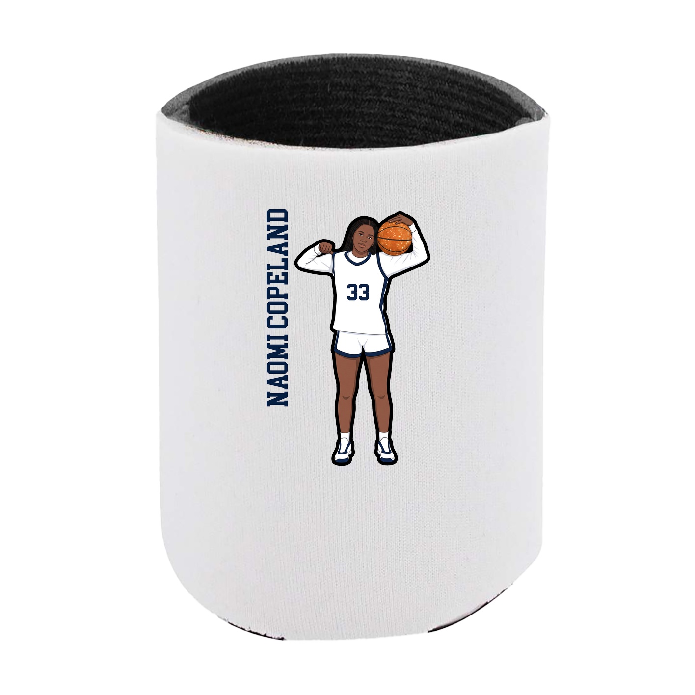 Can Holder — Name Vertical in White