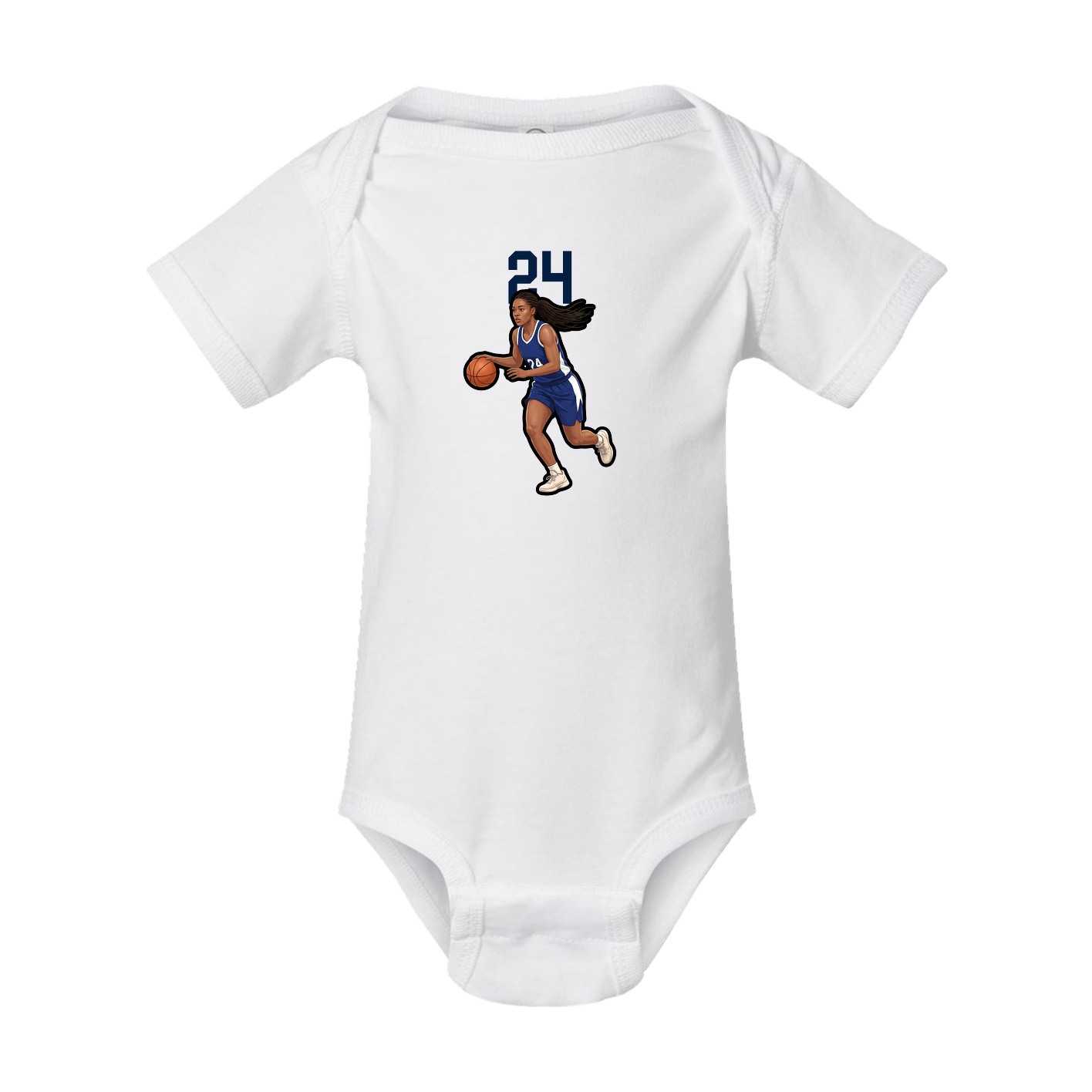 Baby Onesie — Number Top in White