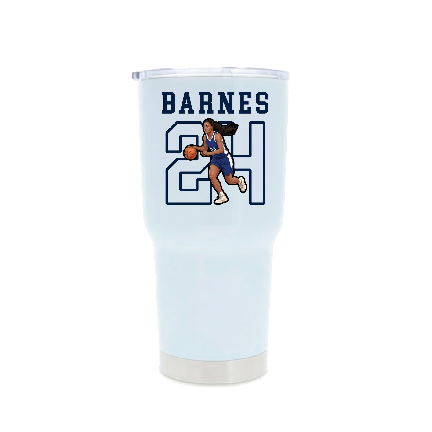 30oz Stainless Steel Tumbler — Shirsey in White