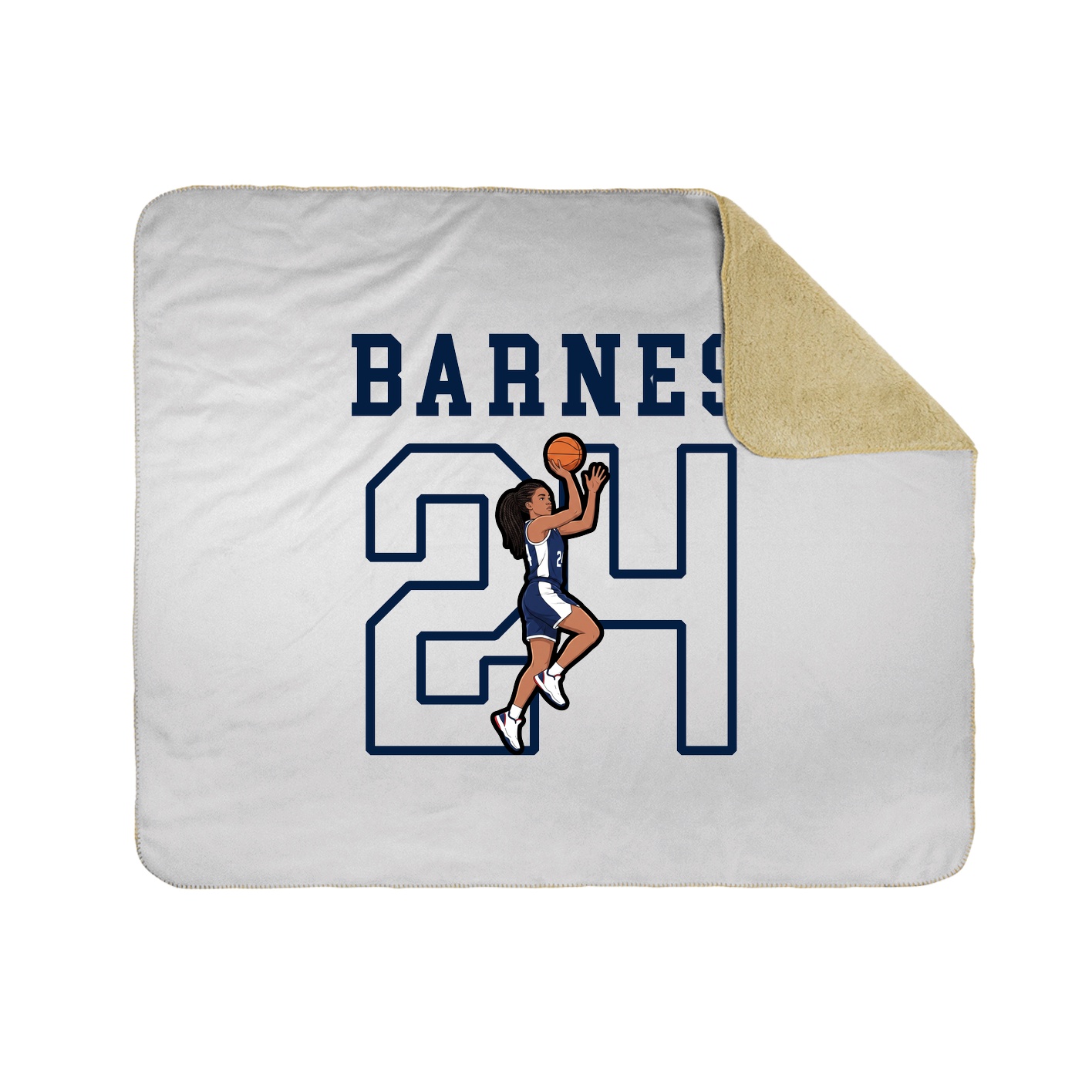 Throw Blanket — Shirsey in White