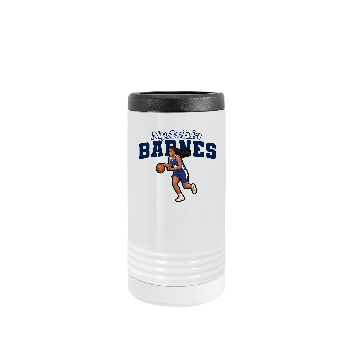 Slim Beverage Holder — Name Arch in White