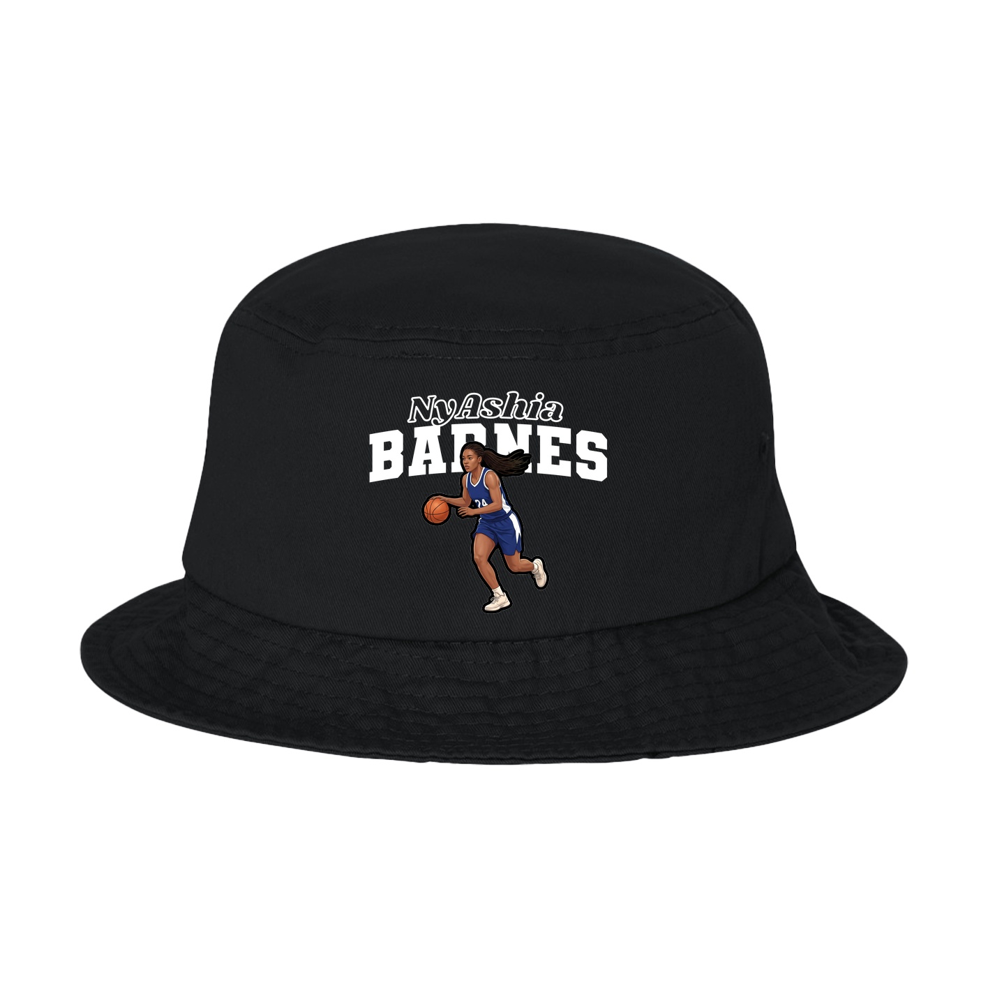 Bucket Cap — Name Arch in Black