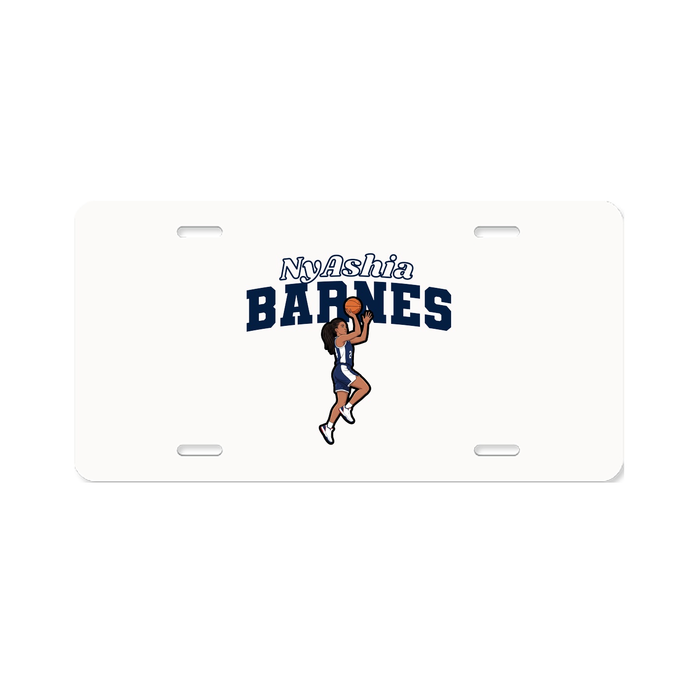 License Plate — Name Arch in Classic