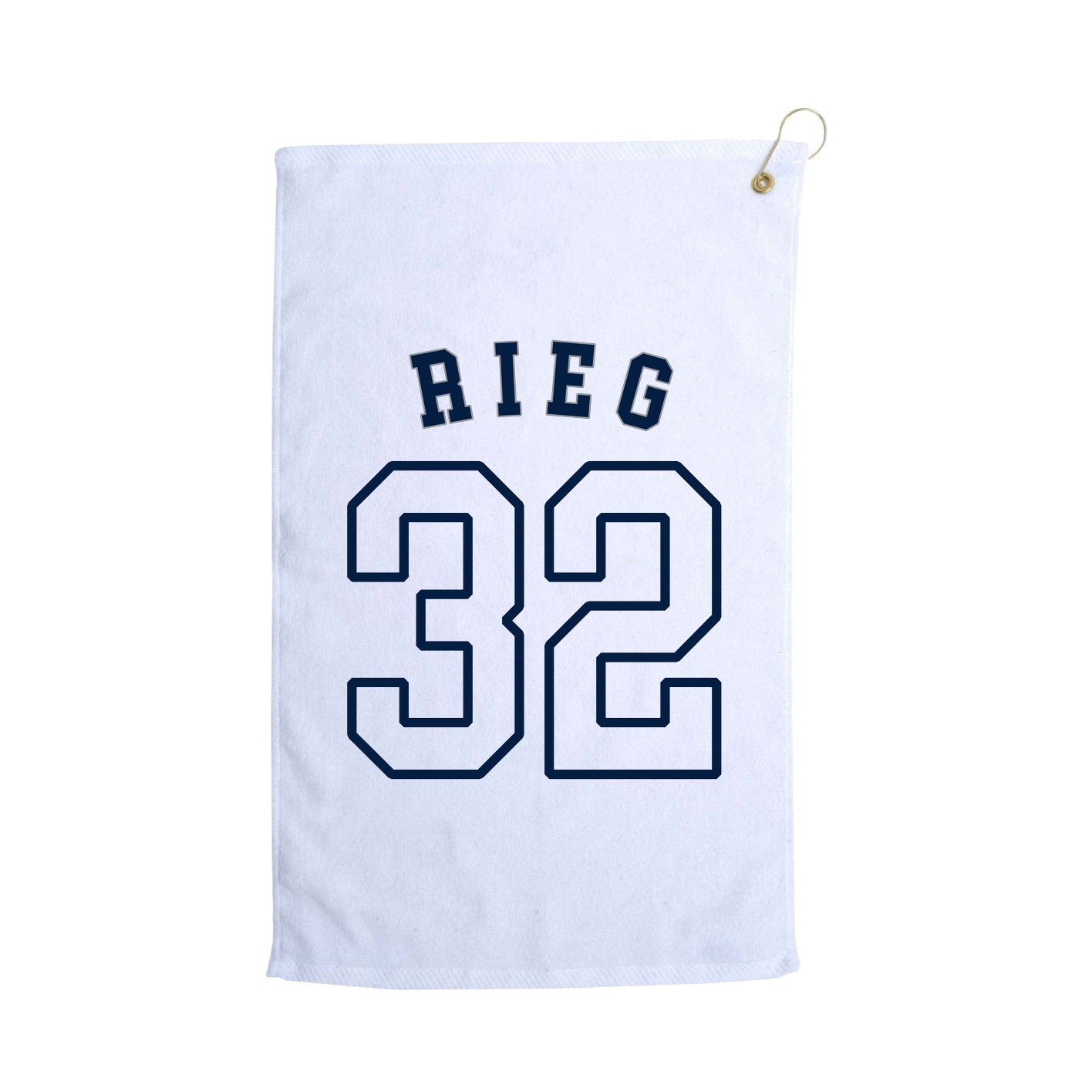 Golf Towel — Shirsey Arch in White