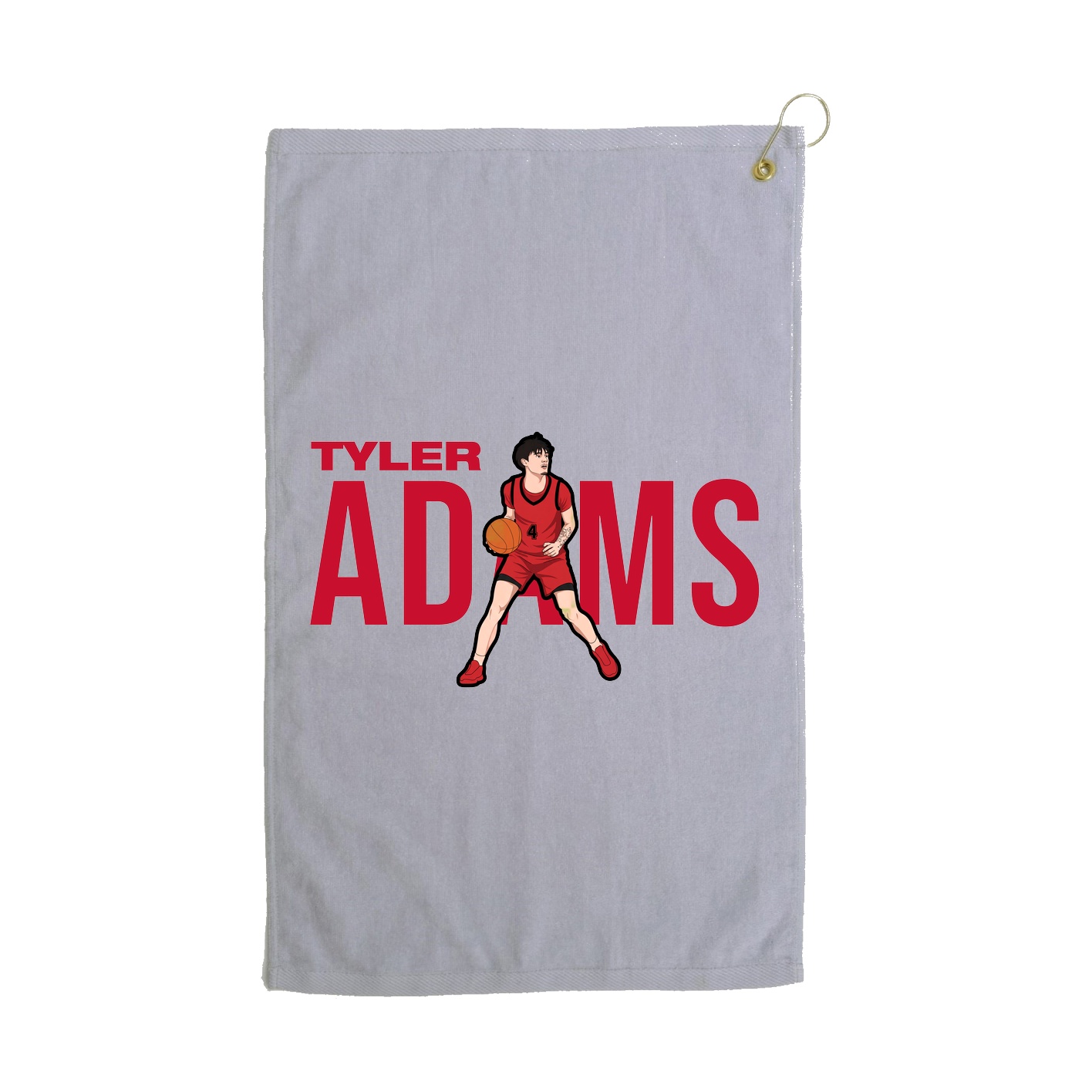 Golf Towel — Player Name in Grey