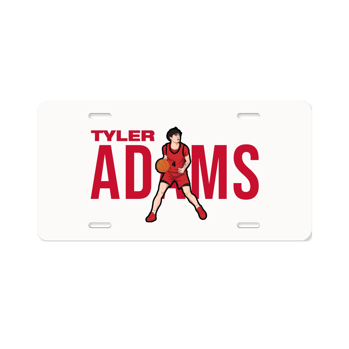 License Plate — Player Name in Classic