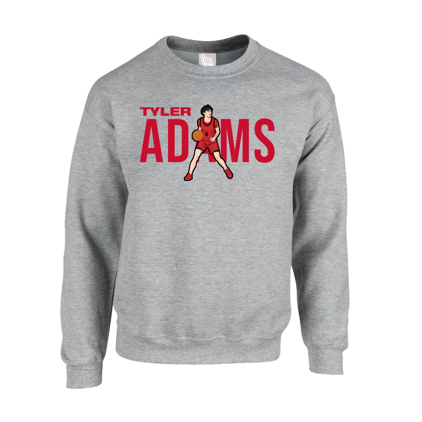 Fleece Crew — Player Name in Grey