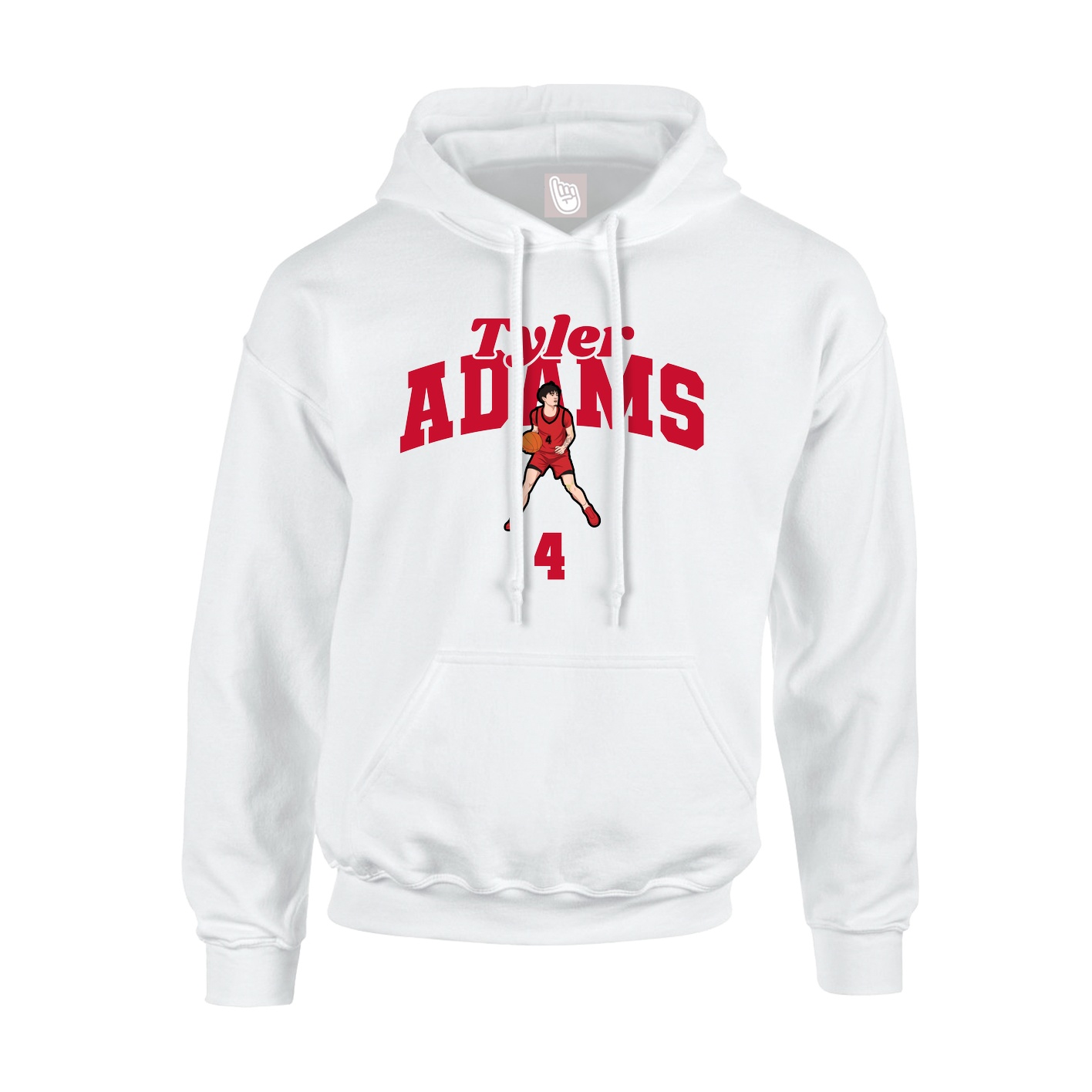 Hoodie — Signature Arch in White