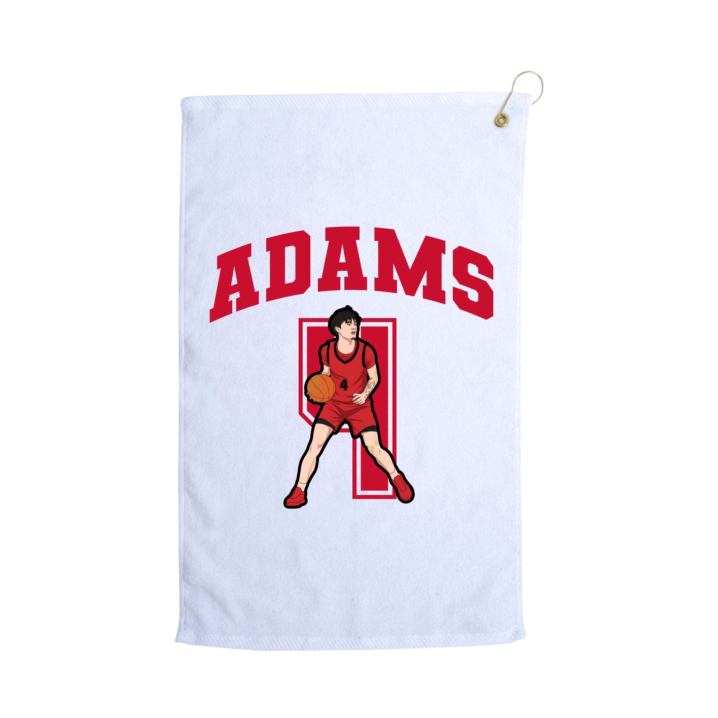 Golf Towel — Number in White