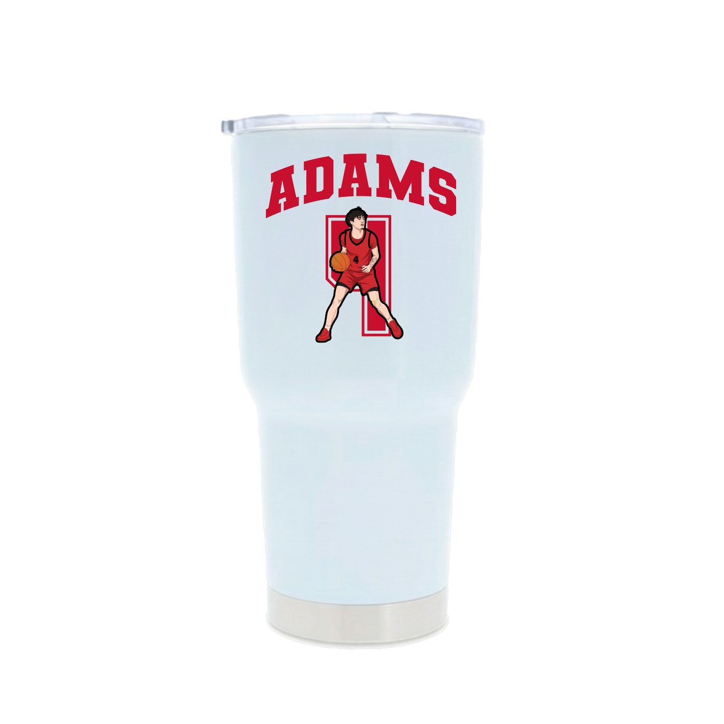 30oz Stainless Steel Tumbler — Number in White