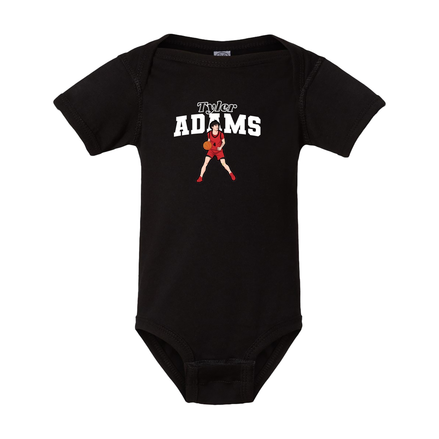 Baby Onesie — Name Arch in Black