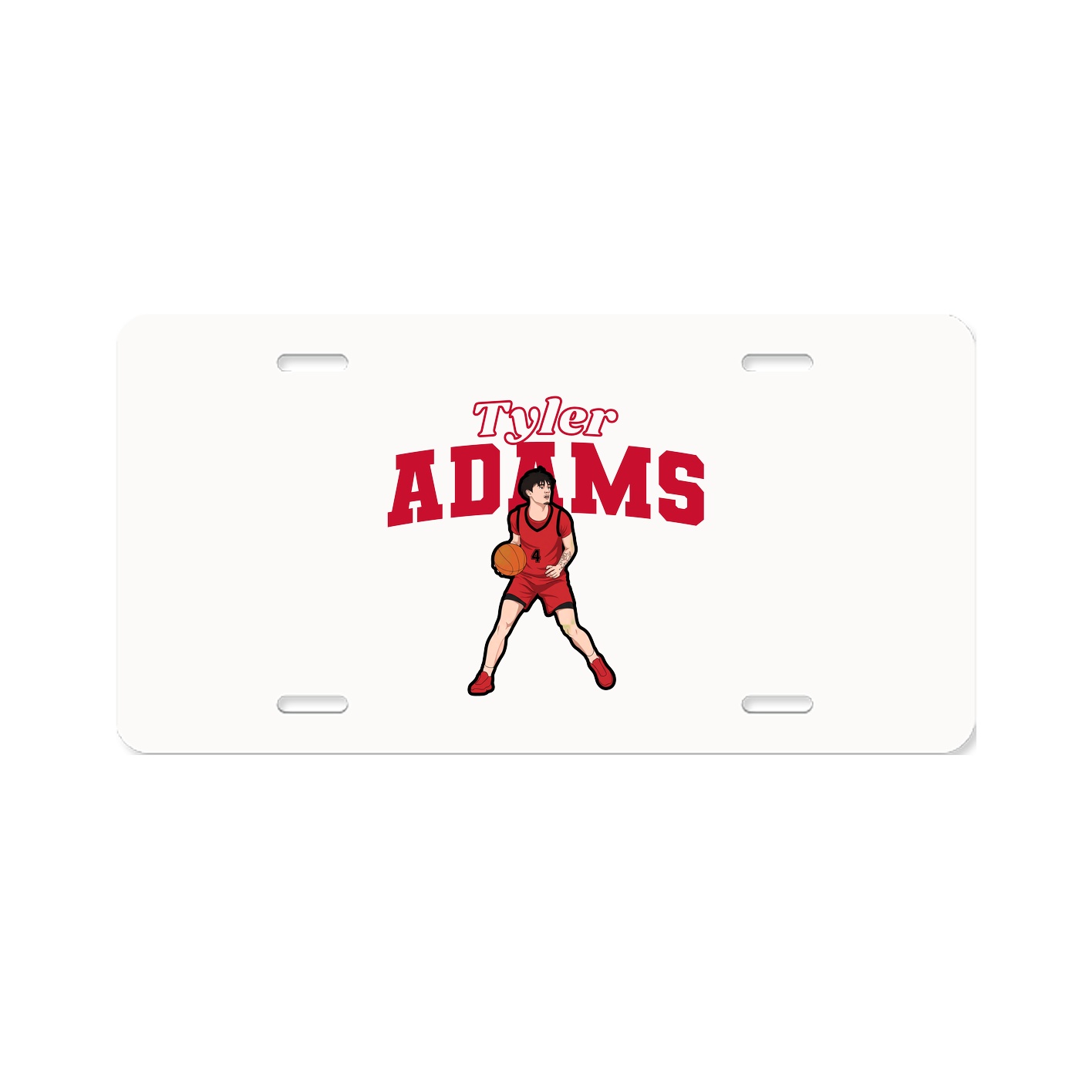 License Plate — Name Arch in Classic