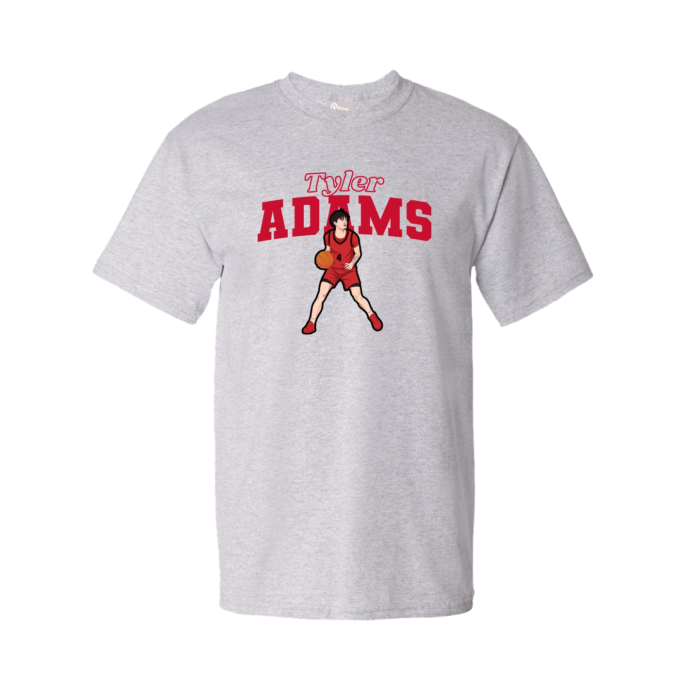 Tee — Name Arch in Grey