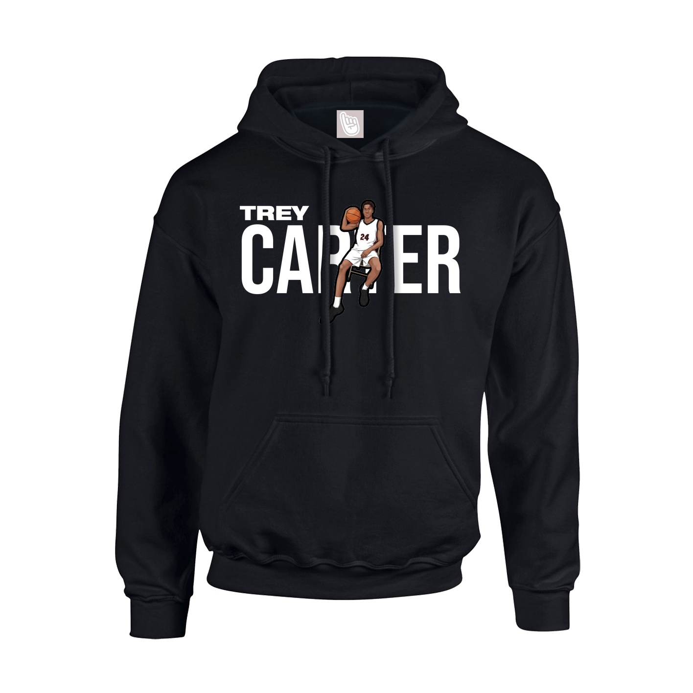 Hoodie — Player Name in Black