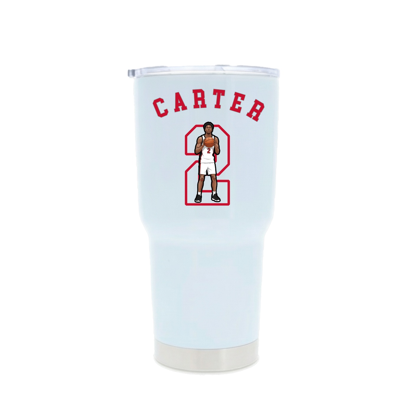 30oz Stainless Steel Tumbler — Shirsey Arch in White