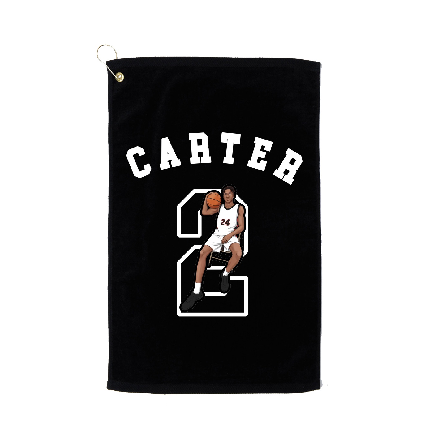 Golf Towel — Shirsey Arch in Black