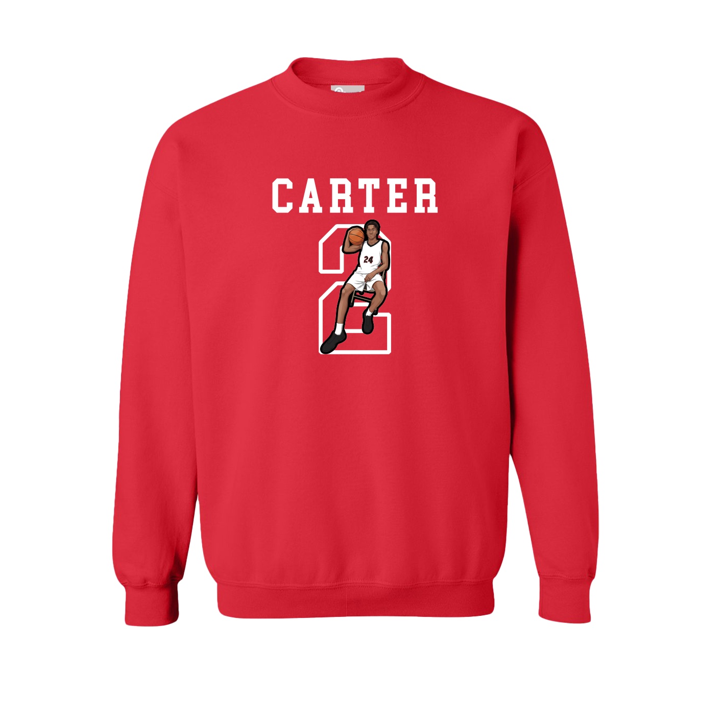 Fleece Crew — Shirsey in Red