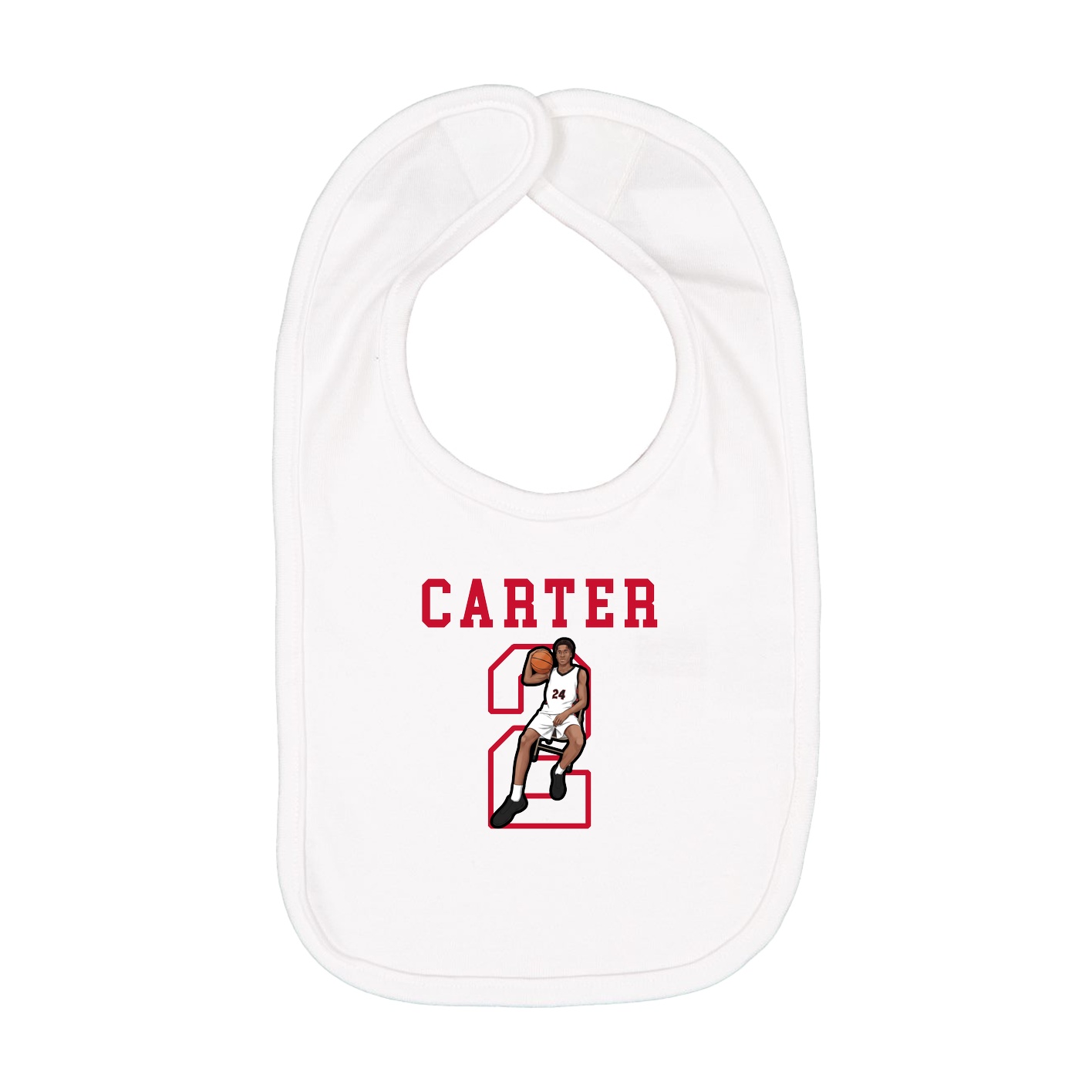 Infant Bib — Shirsey in White