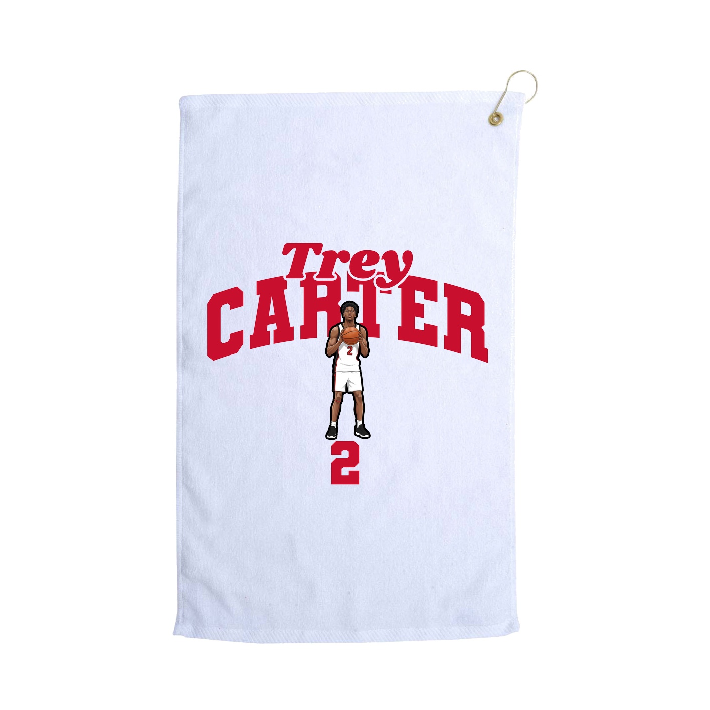Golf Towel — Signature Arch in White