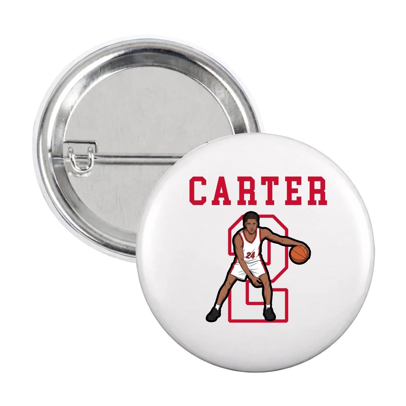 Game Day Button — Shirsey in White