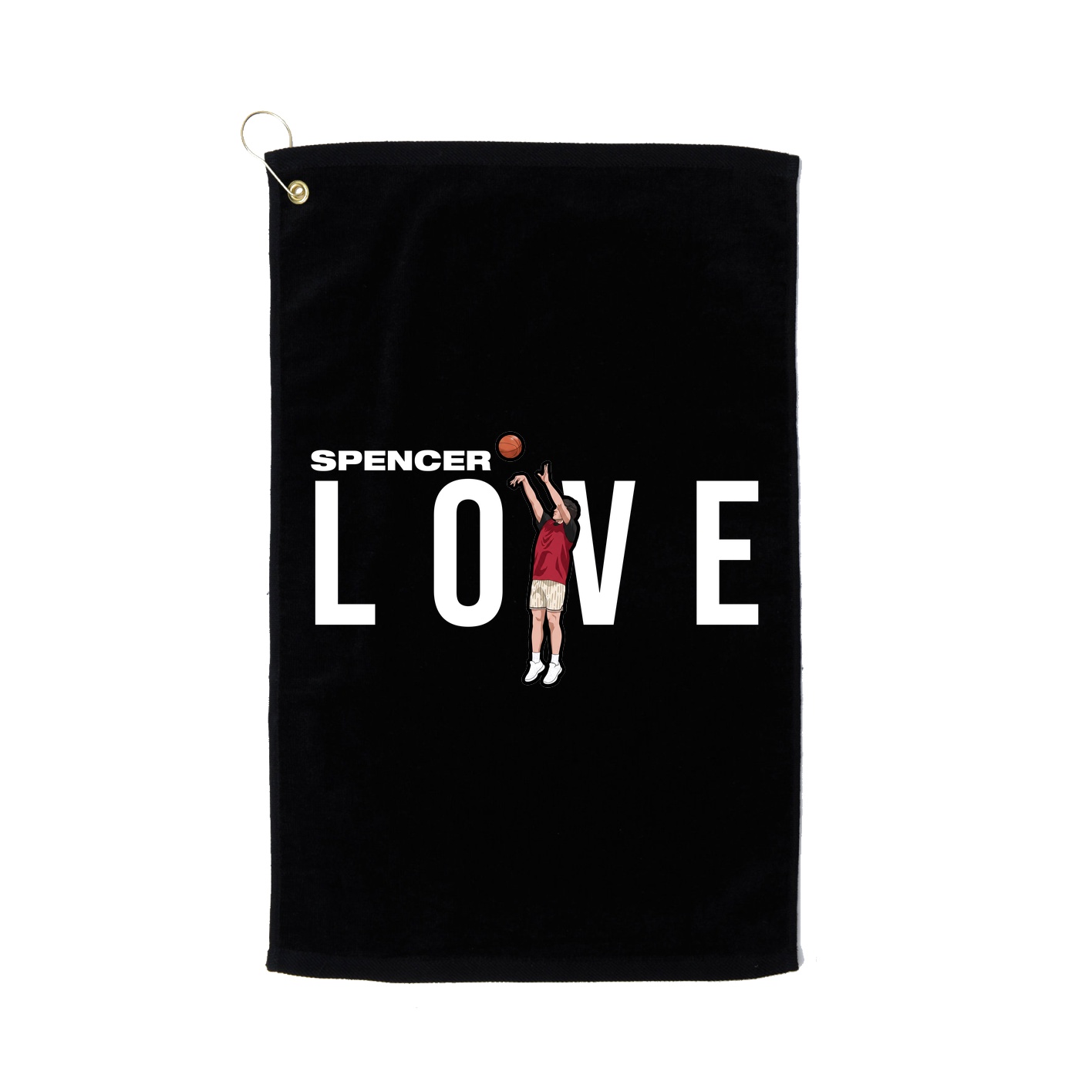 Golf Towel — Player Name in Black
