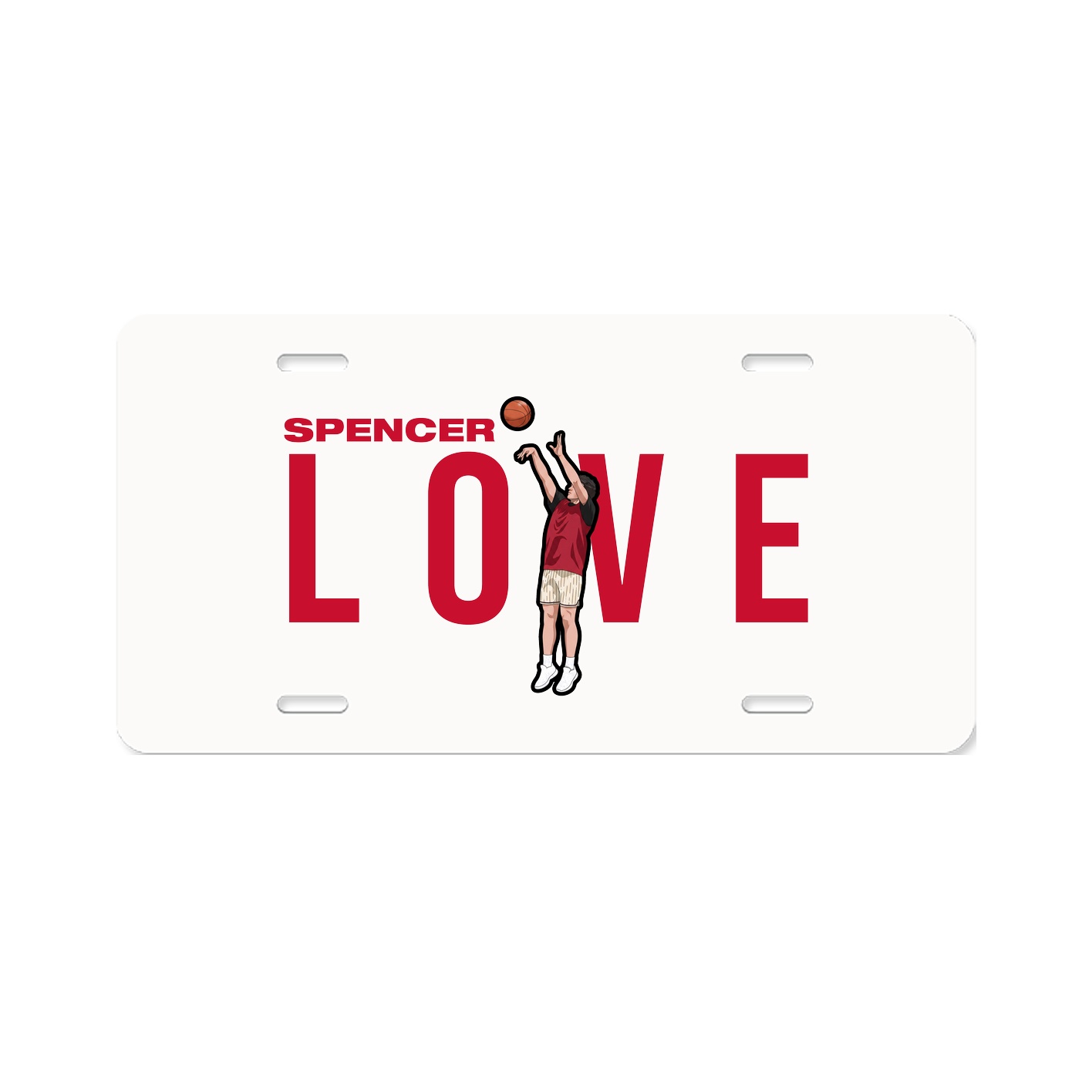 License Plate — Player Name in Classic