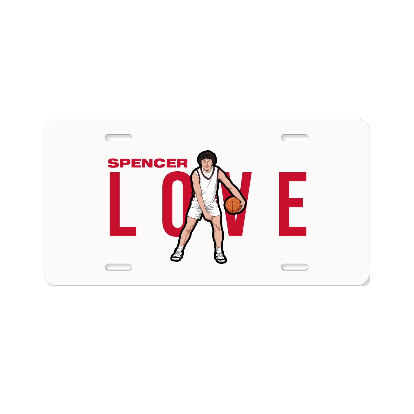 License Plate — Player Name in Classic