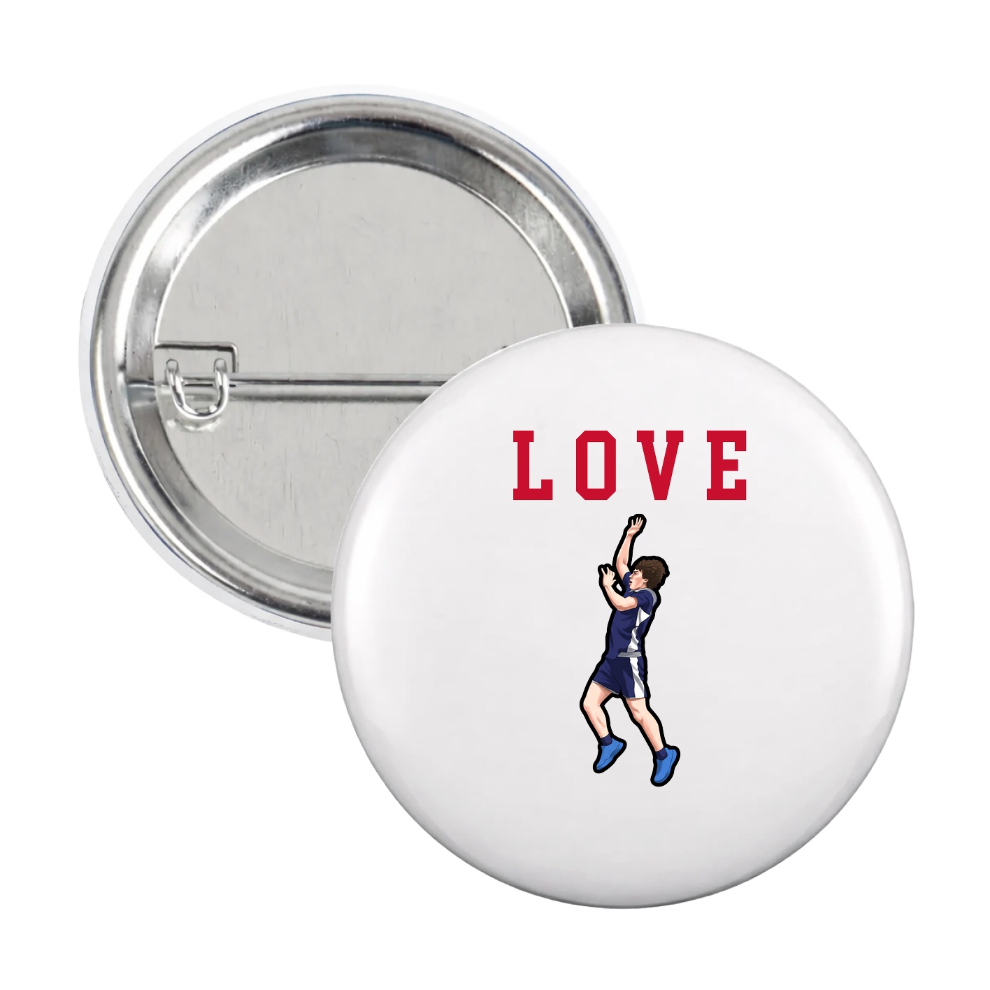 Game Day Button — Shirsey in White