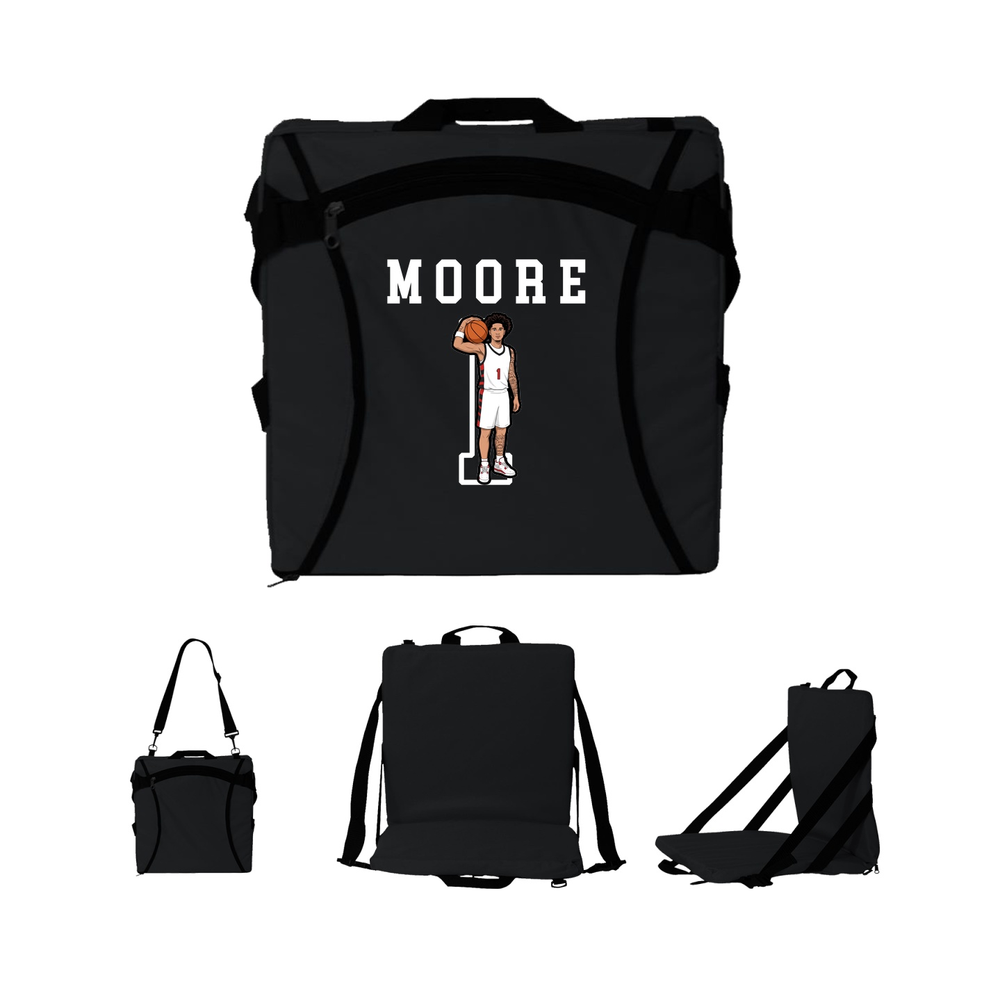 Folding Stadium Seat — Shirsey in Black