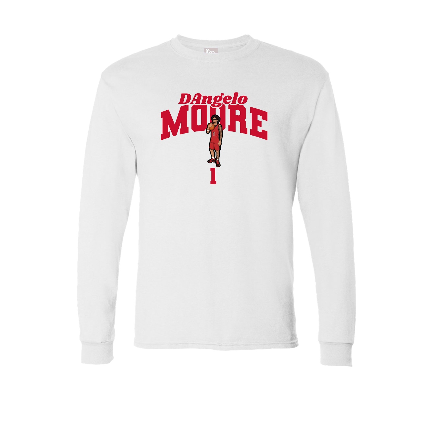 Long Sleeve Tee — Signature Arch in White