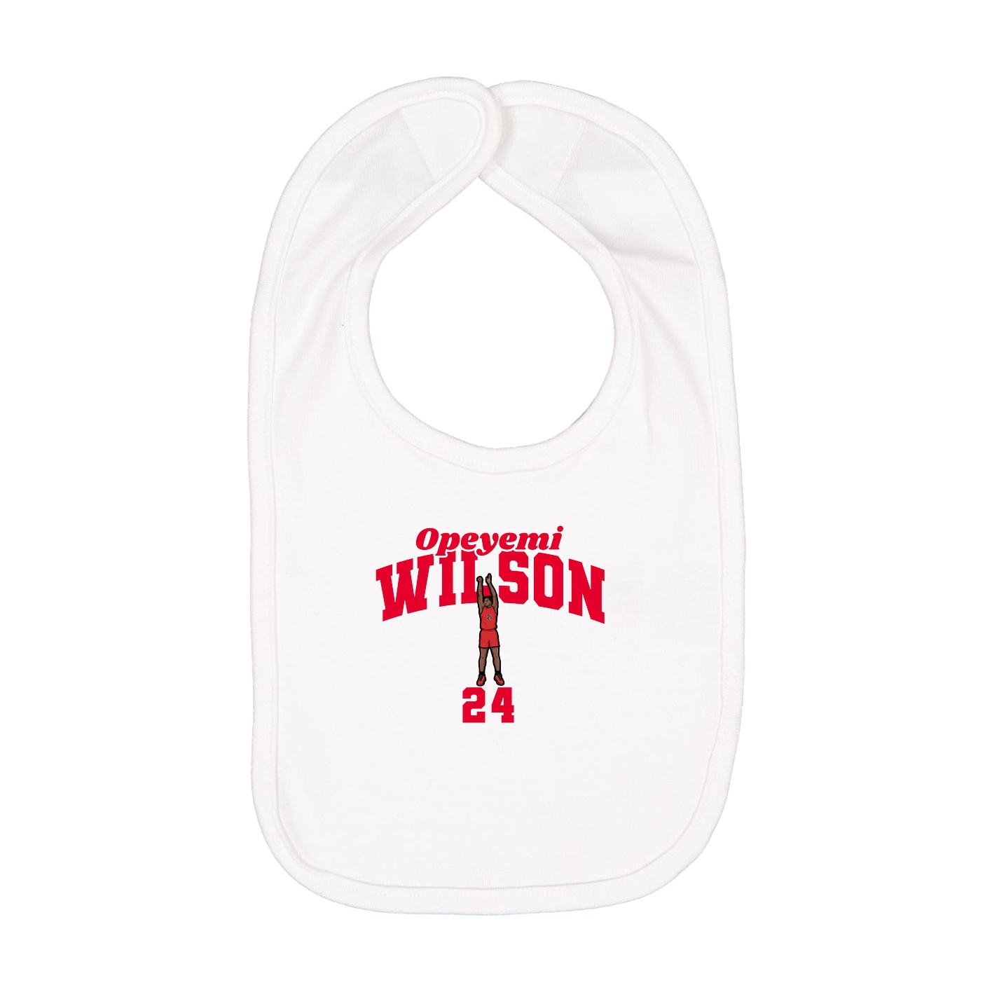 Infant Bib — Signature Arch in White