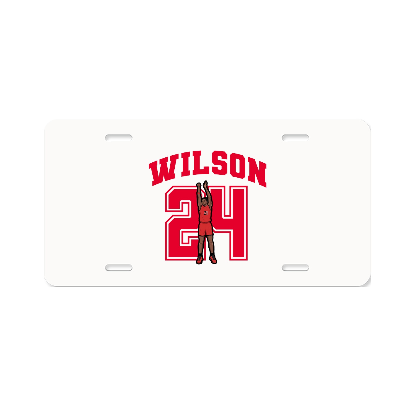 License Plate — Number in Classic